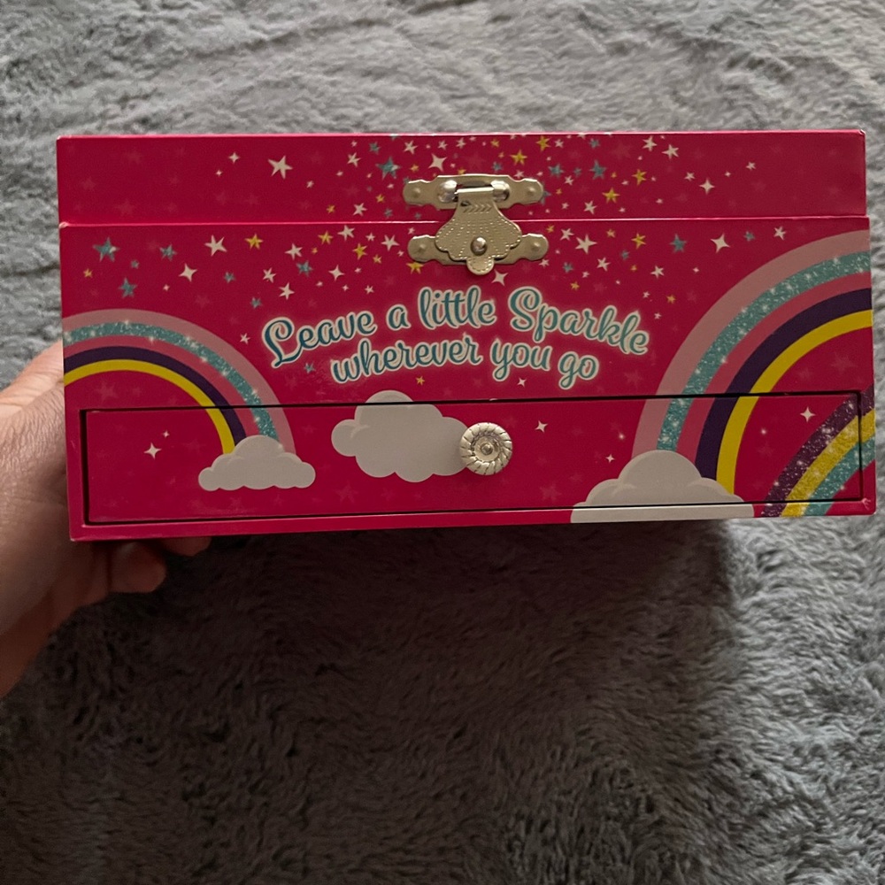 Unk Pink Rainbow Jewelry Box for Kids